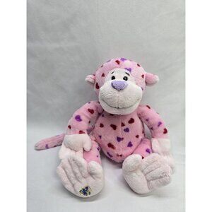 Ganz Webkinz Pink Monkey Red Purple Hearts Love Plush Stuffed No Code Valentines